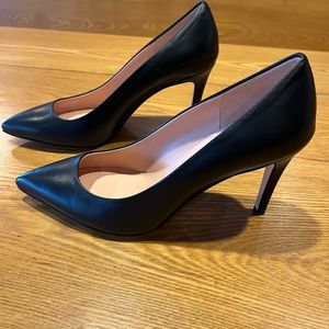 Brooks Brothers black kid leather Italian heels. US 9. Beautiful new!